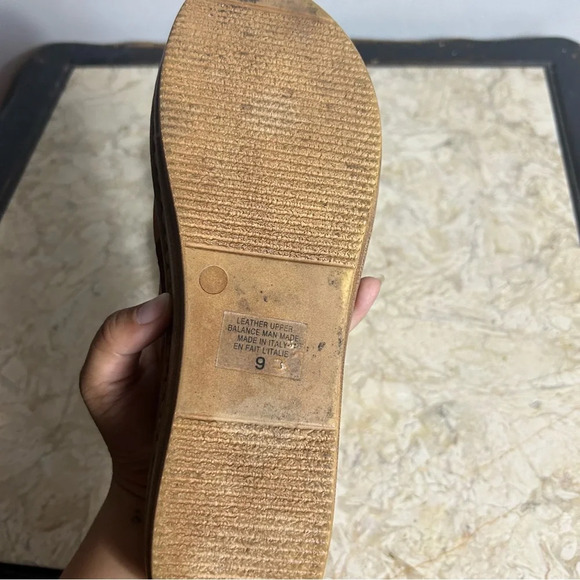 Seychelles Cognac Leather Ultimately Platform Slide Sandal - Picture 4 of 5